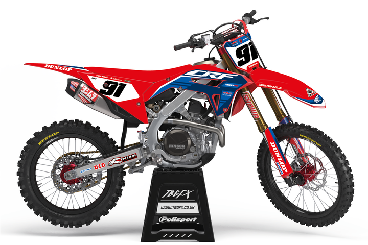 Honda "END" RED  Graphics Kit
