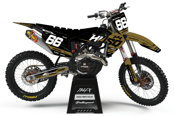 Husqvarna "SPLIT" SAND/BLACK Graphics Kit