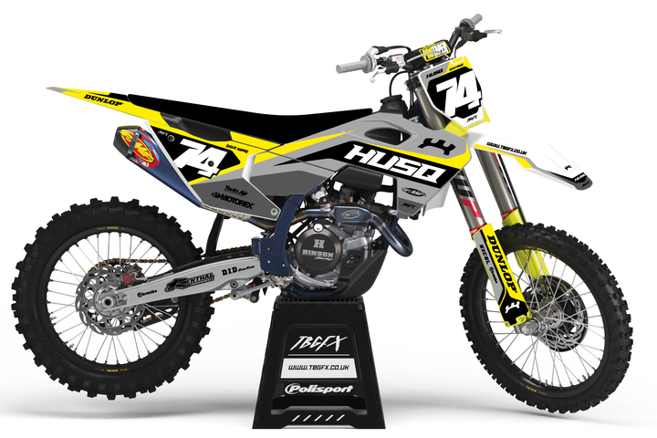 Husqvarna "MERGE" NARDO/YELLOW Graphics Kit