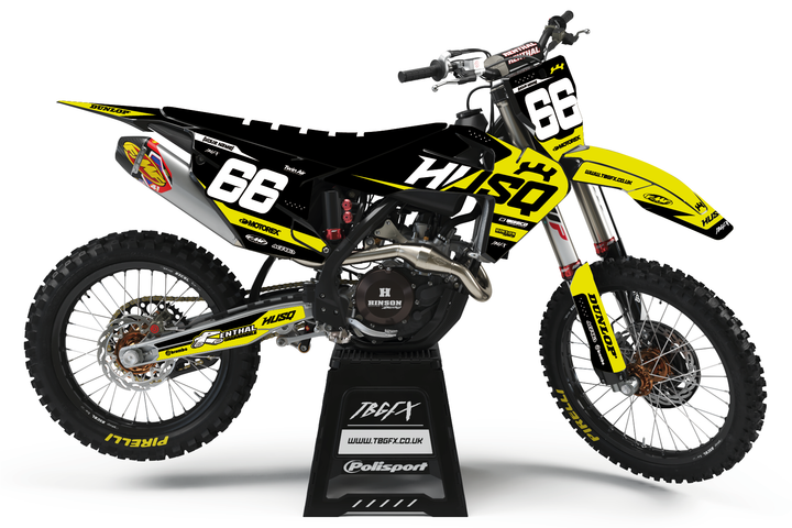 Husqvarna "SPLIT" YELLOW/BLACK Graphics KIT