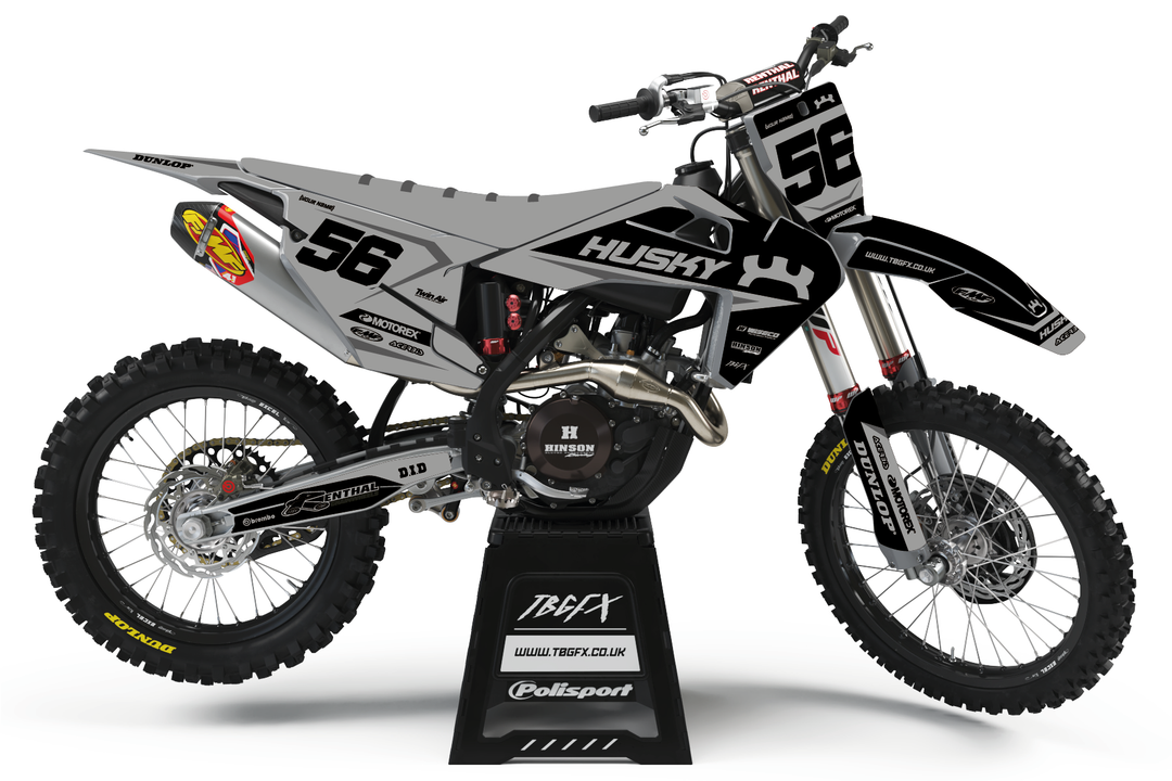 Husqvarna "POWER" BLACK/NARDO Graphics Kit