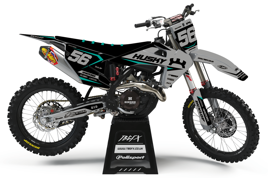 Husqvarna "POWER" NARDO/TEAL Graphics KIT