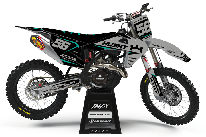 Husqvarna "POWER" NARDO/TEAL Graphics KIT