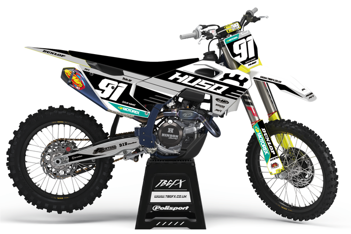 Husqvarna "PARALLEL" WHITE/NARDO Graphics Kit
