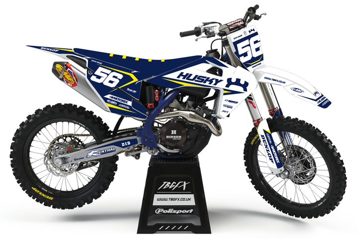 Husqvarna "POWER" WHITE/NAVY Graphics KIT