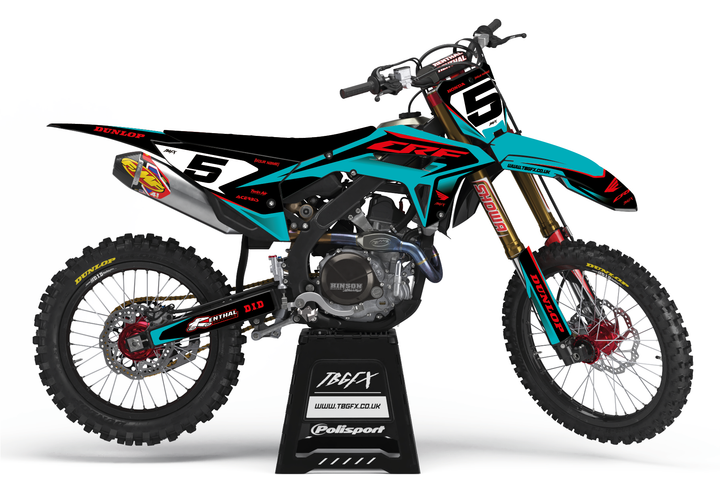 Honda "THRIVE" TEAL/BLACK  Graphics Kit