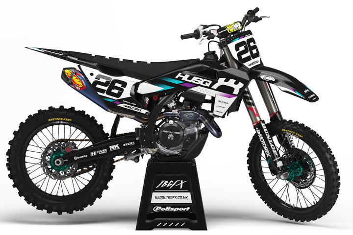 Husqvarna "Factory 25" Black Graphics Kit