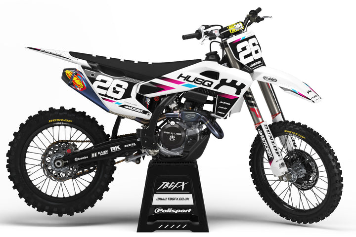 Husqvarna "Factory 25" White Graphics Kit