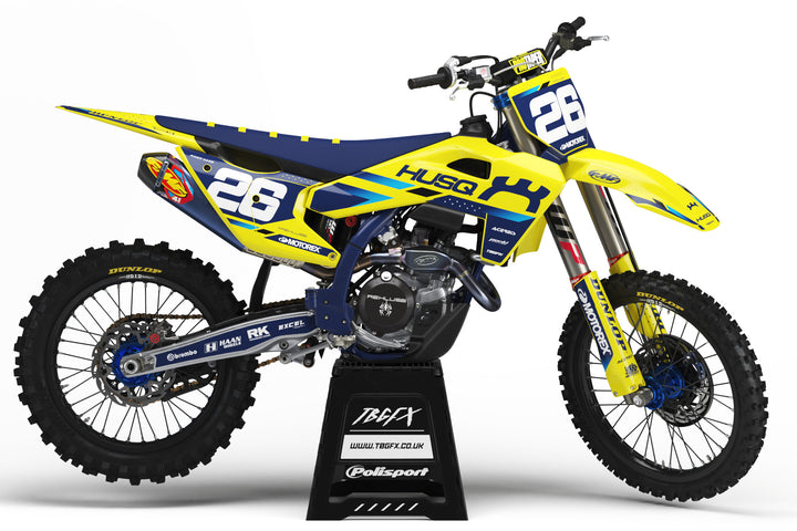 Husqvarna "Factory 25" Yellow Graphics Kit