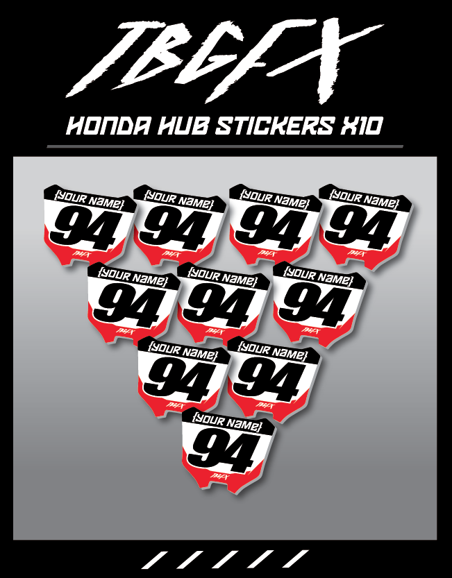 Honda Hub Stickers Upper Fork Graphics – TB Graphics LTD