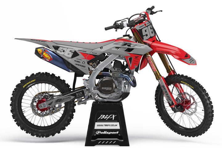 Honda "GRIP" RED/NARDO Graphics Kit