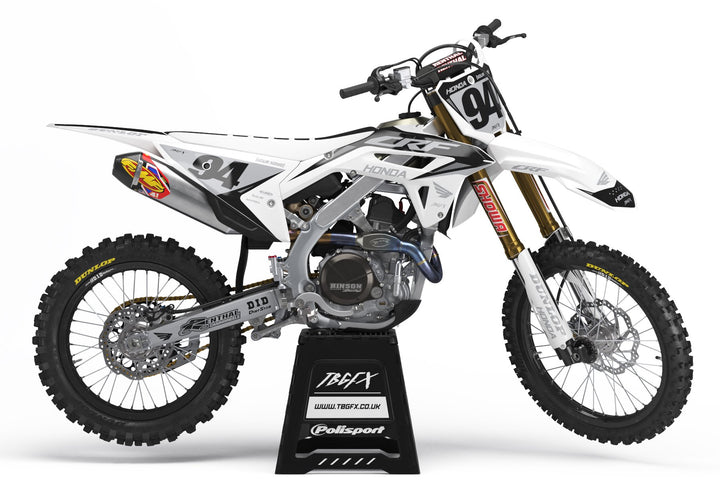 Honda "DYNAMIC" WHITE/BLACK Graphics Kit