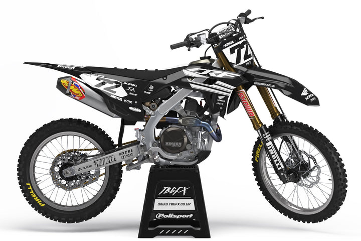 Honda "SCHOCK" BLACK Graphics Kit