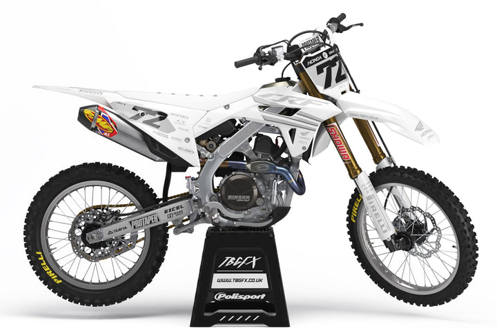 Honda "SCHOCK" WHITE Graphics Kit