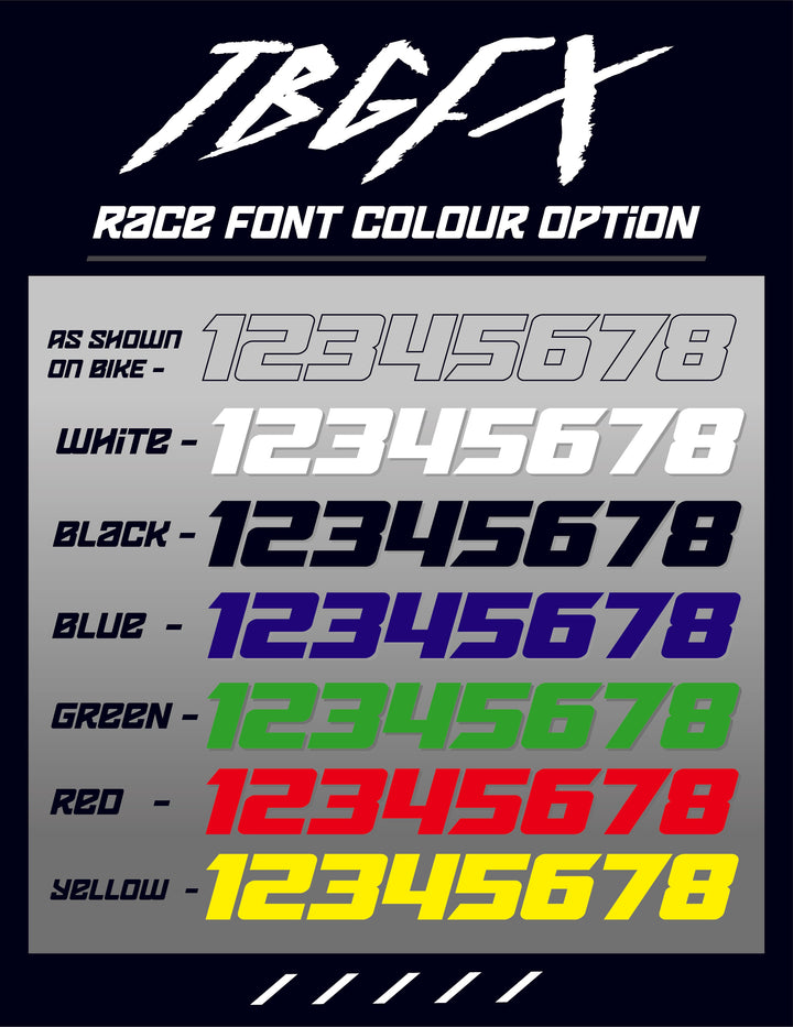 Honda "DYNAMIC" RED/BLUE Graphics Kit