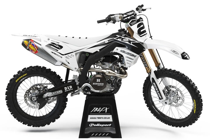 Kawasaki "MCGRATH" WHITE Graphics Kit